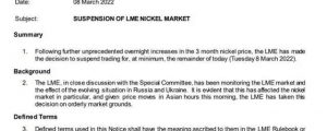 “妖镍”事件后续！LME又有新动作……